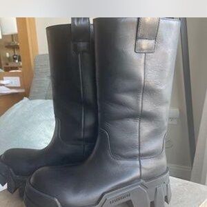Balenciaga Black Leather Boots